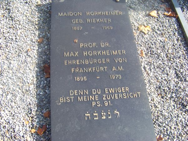 Grab Max Horkheimer, Bern